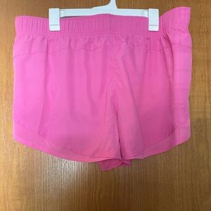 Pink athletic shorts worn few times.